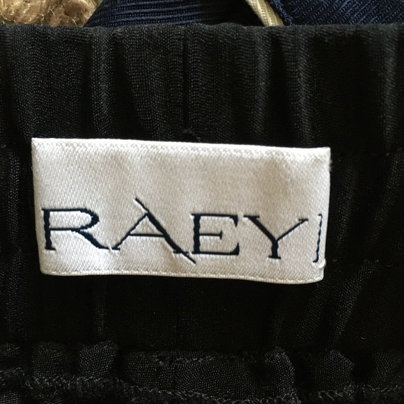 RAEY Black 100% Silk Elasticized Waist Shorts XL Pockets! - Picture 4 of 5